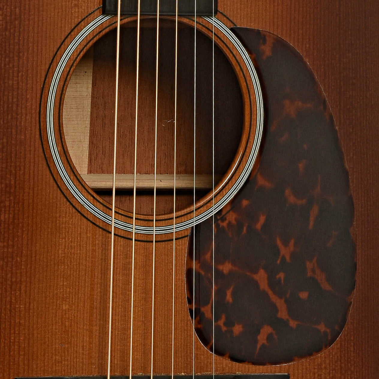 Soundhole of Martin D-18GE Custom Acoustic Guitar
