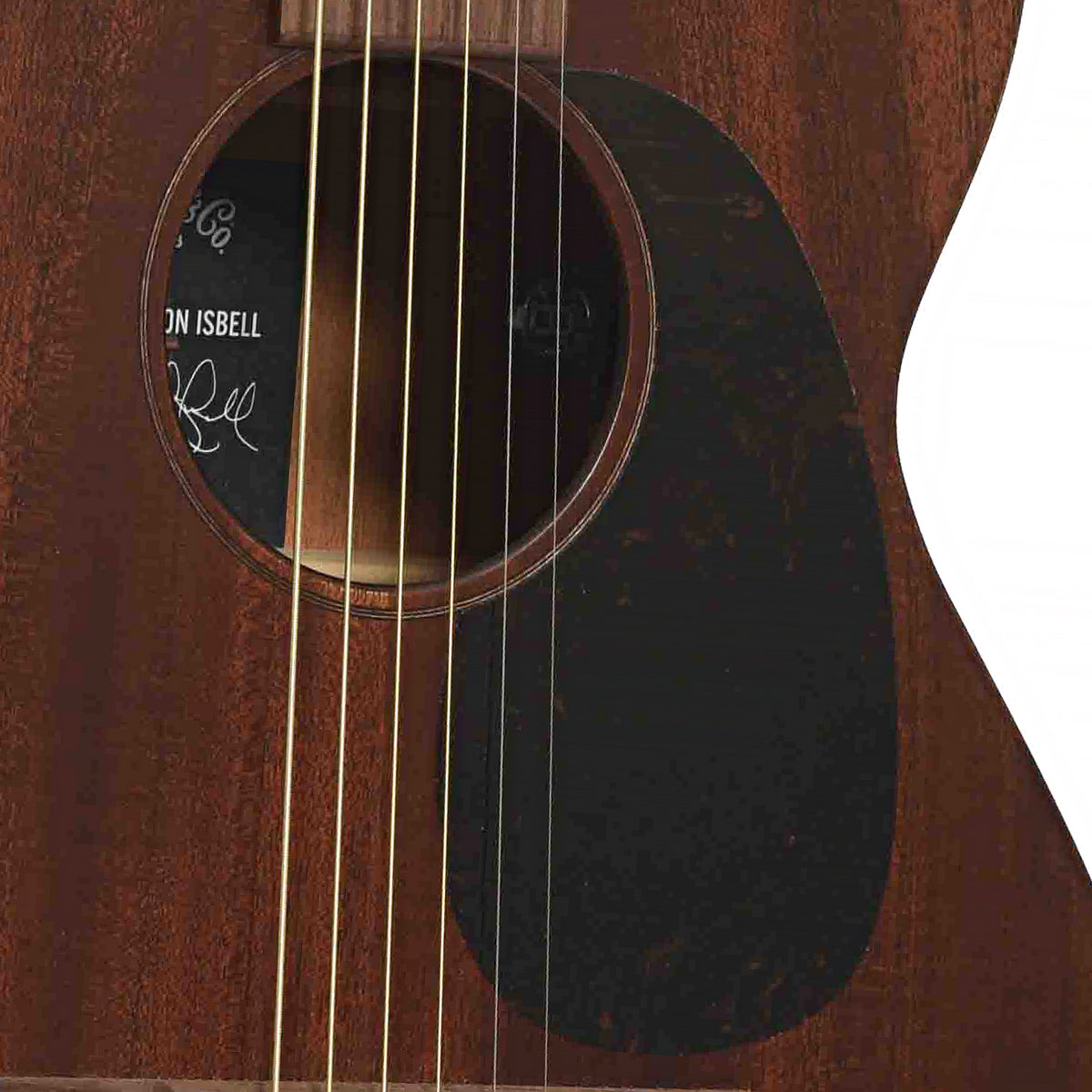 Soundhole of Jason Isbell 0-10E Retro