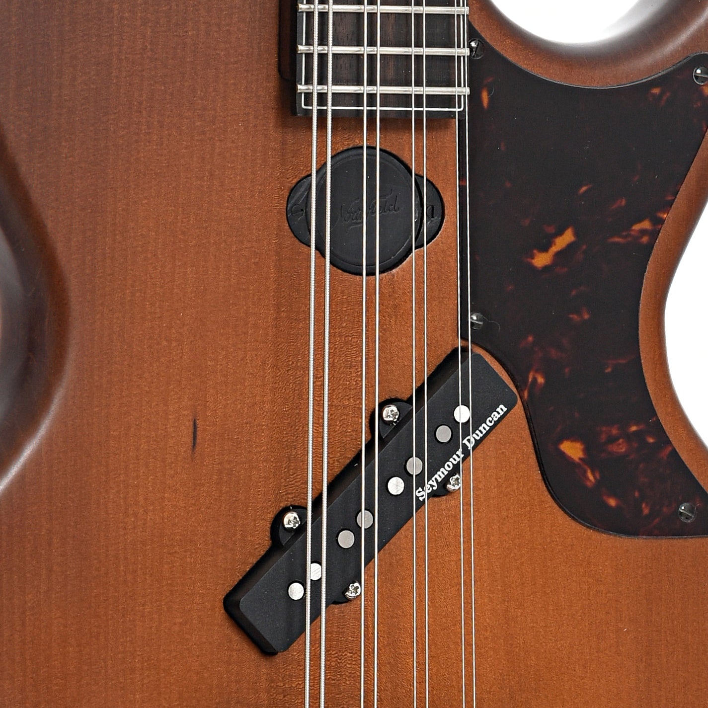 Pickups of Northfield NFO-EL2 EleOcto Electric Octave Mandolin, Auburn Brown Finish  