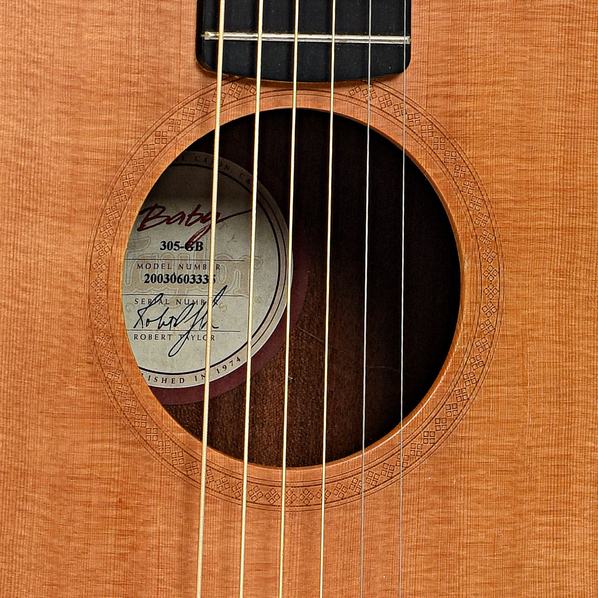 Taylor Rosewood Baby Taylor 305-GB Acoustic Guitar (2003