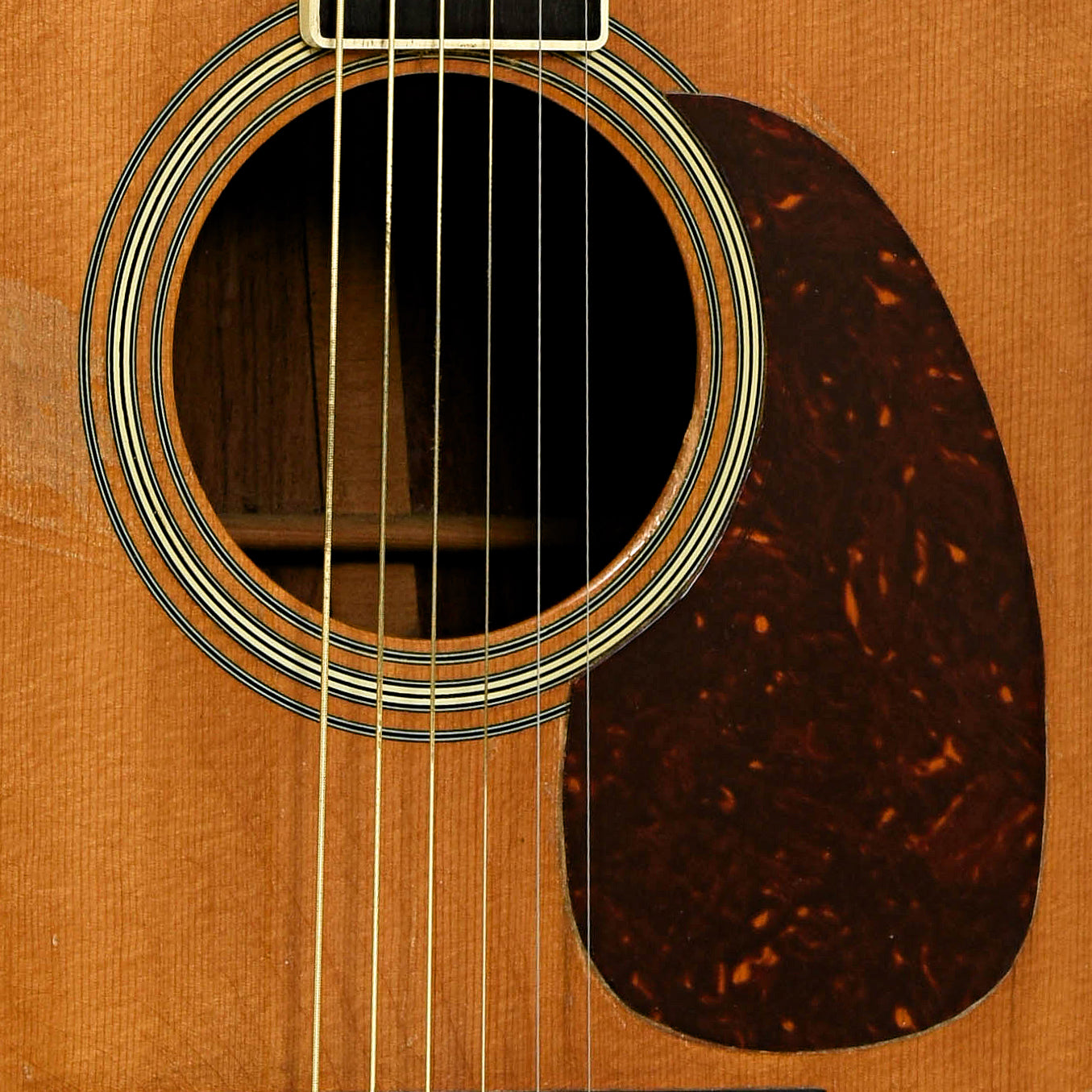 Soundhole of Martin D-35 with Custom Neck