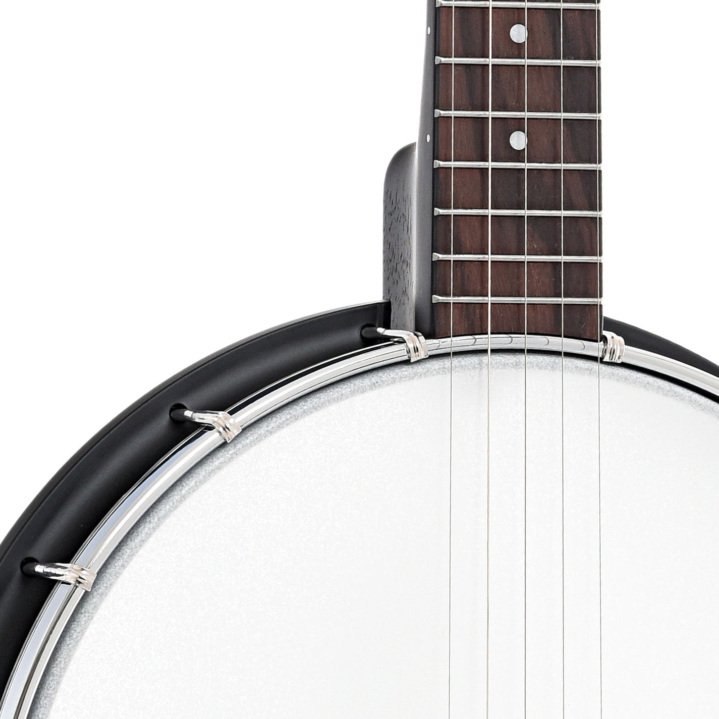 Front body and neck join of Gold Tone AC-1 Openback Banjo