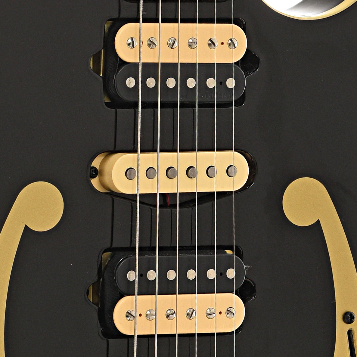 Pickups of Ibanez Paul Gilbert Signature PGM50 Electric Guitar, Black