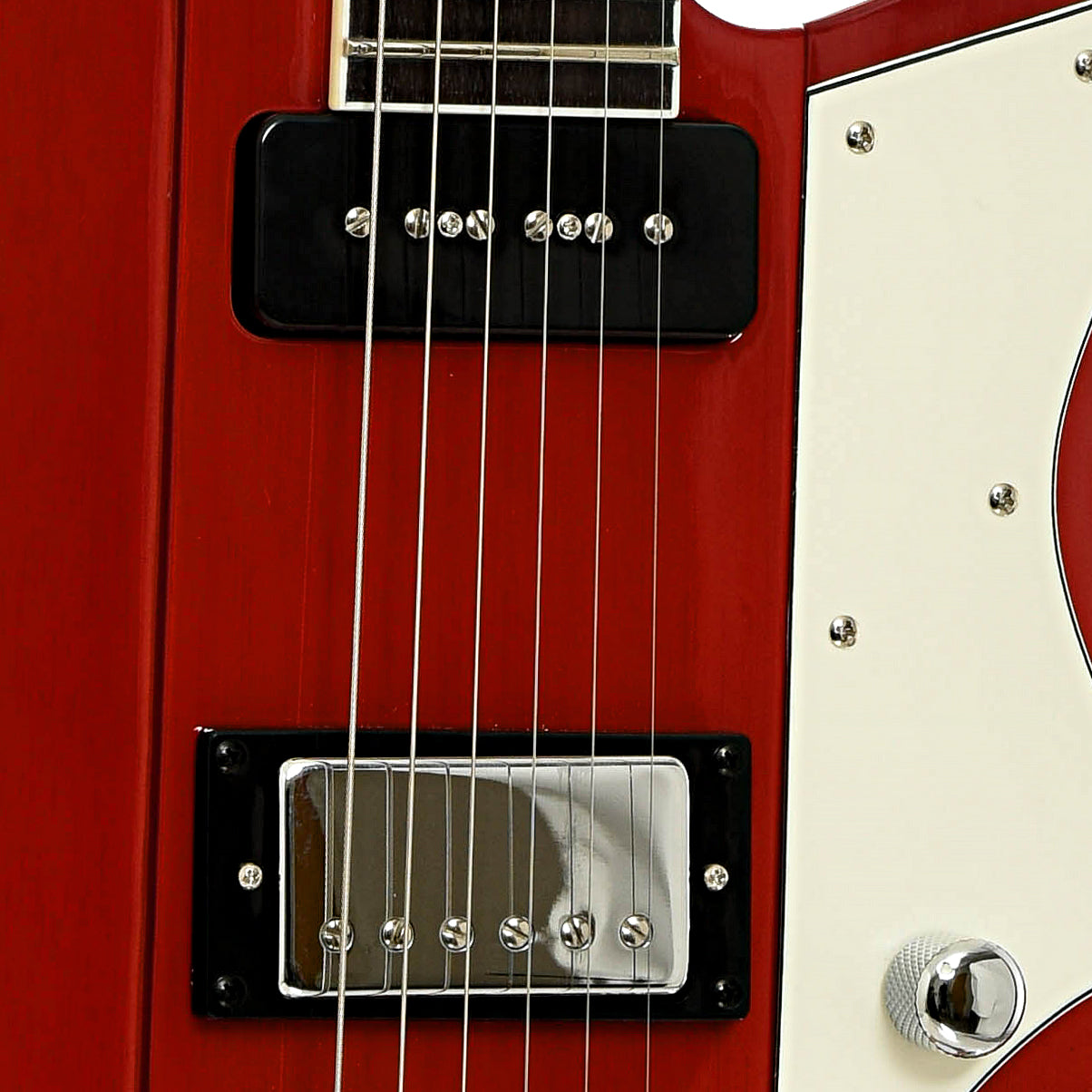 Pickups of Reverend Warhawk DAW Electric Guitar, Transparent Cherry