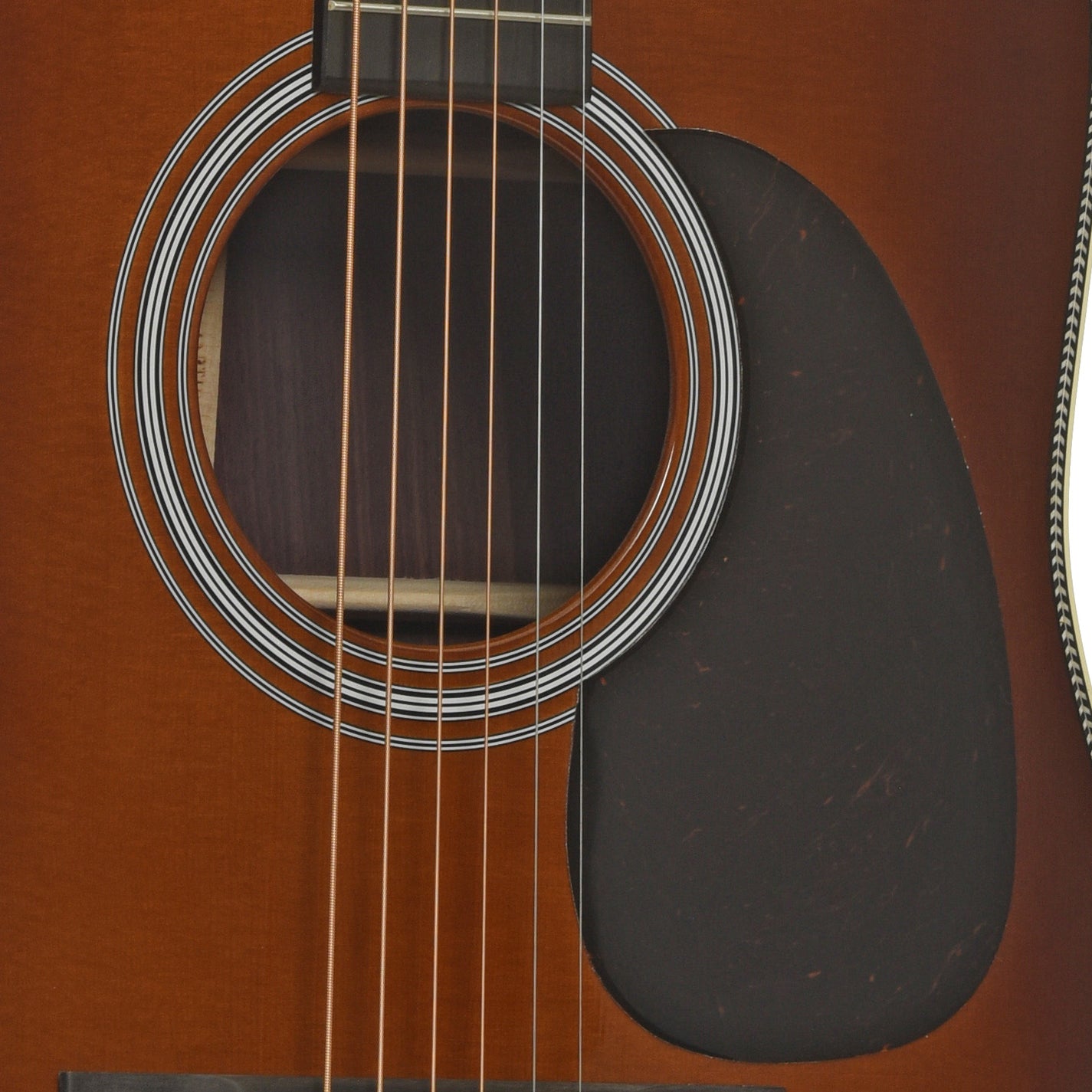 Soundhole of Martin HD-28 Ambertone Guitar 