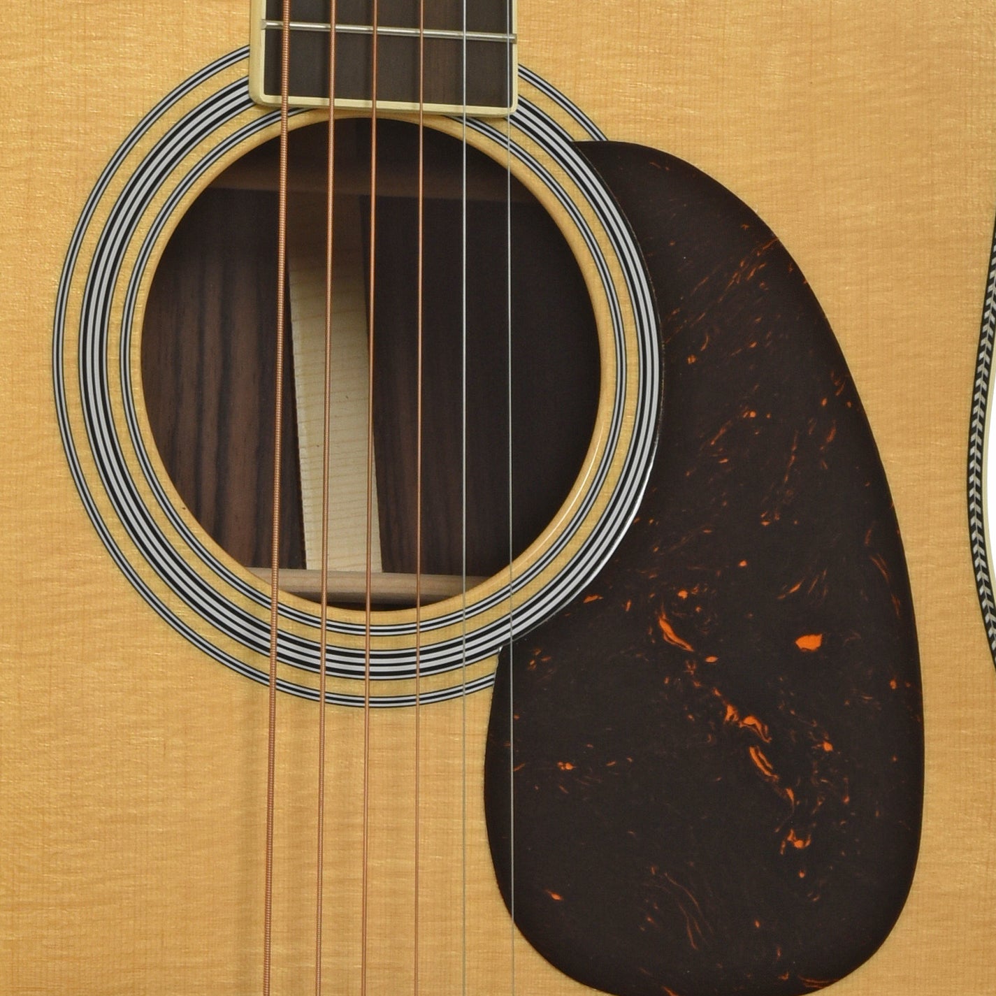 Soundhole of Martin HD-35 Guitar