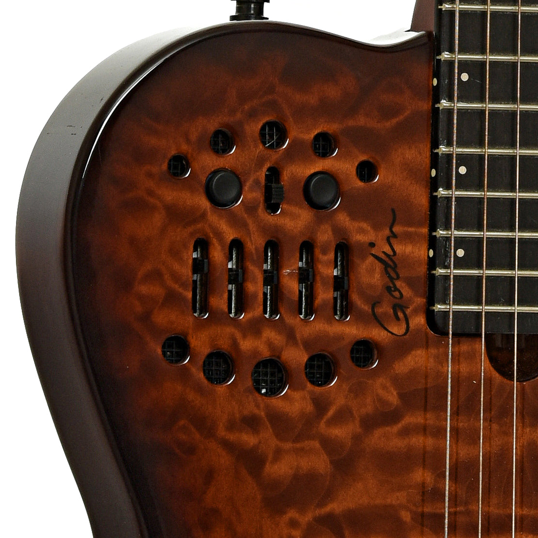 Controls of Godin Multiac ACS SA Nylon-String Electric Guitar