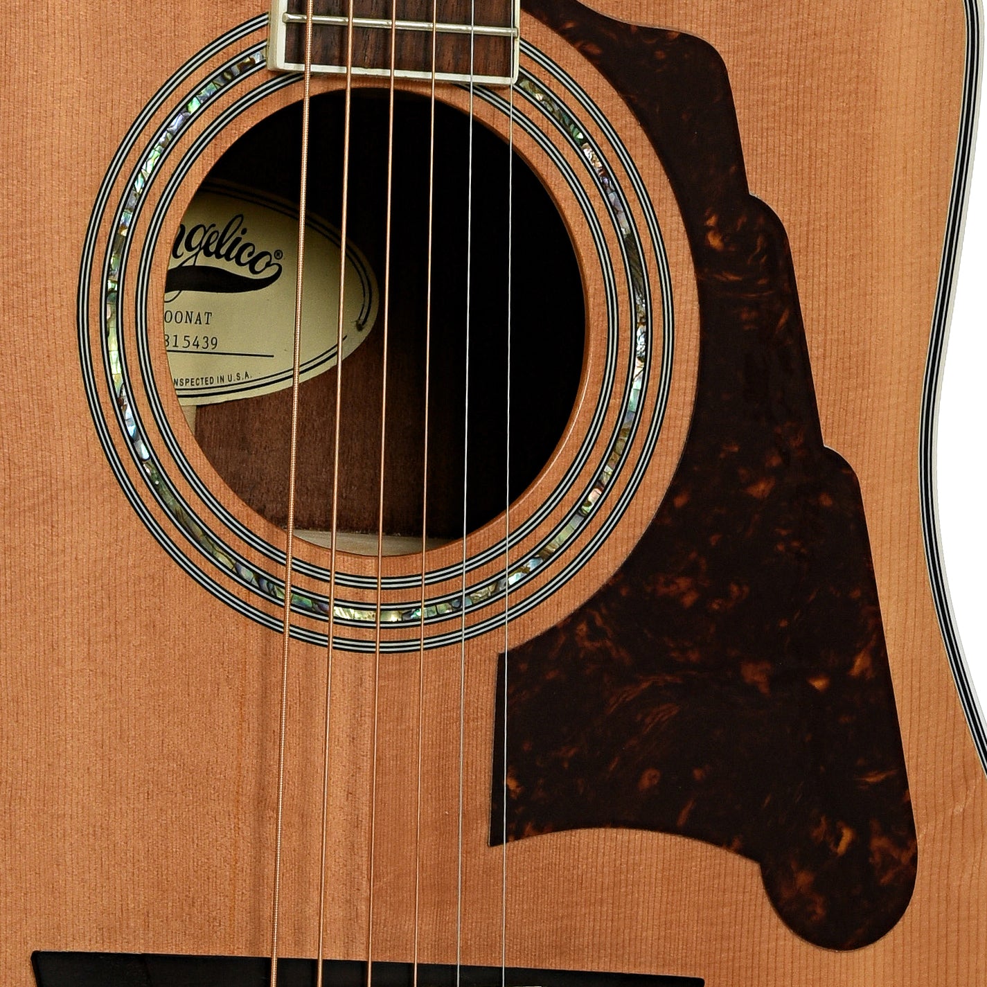 Soundhole fo D'Angelico Brooklyn DAASD400 Natural Acoustic Guitar