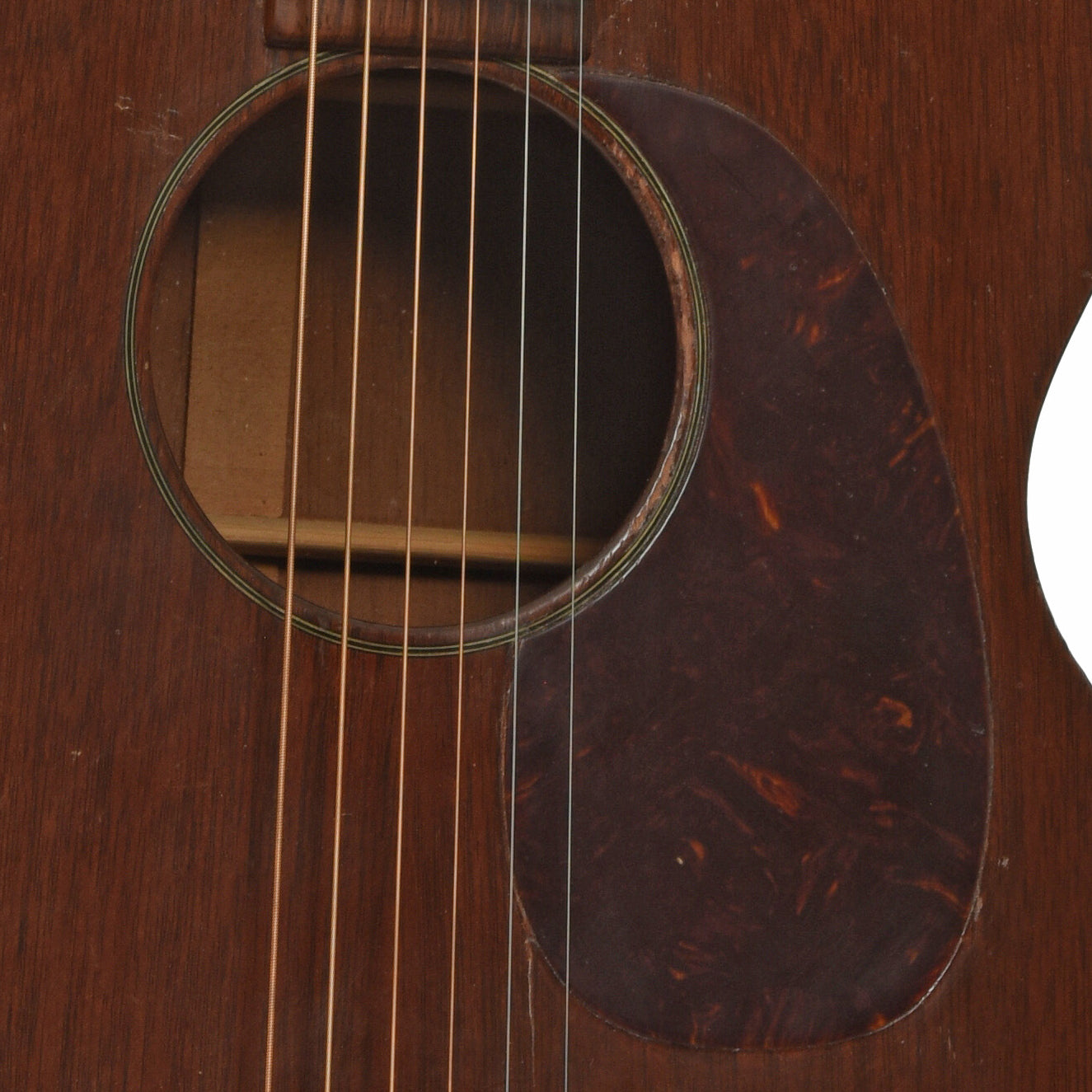 Soundhole of Martin 00-17 Acoustic Guitar 