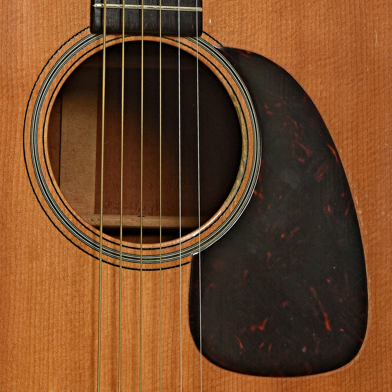 Soundhole of Martin D-18 Aco ustic Guitar  