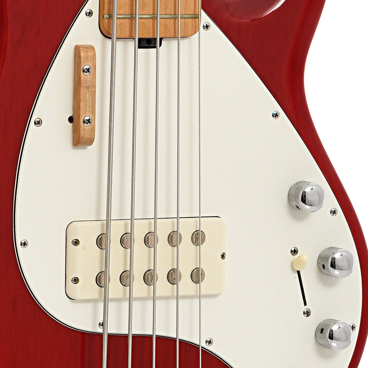 pickup and controls of Ernie Ball Music Man Stingray 5 H Electric Bass 