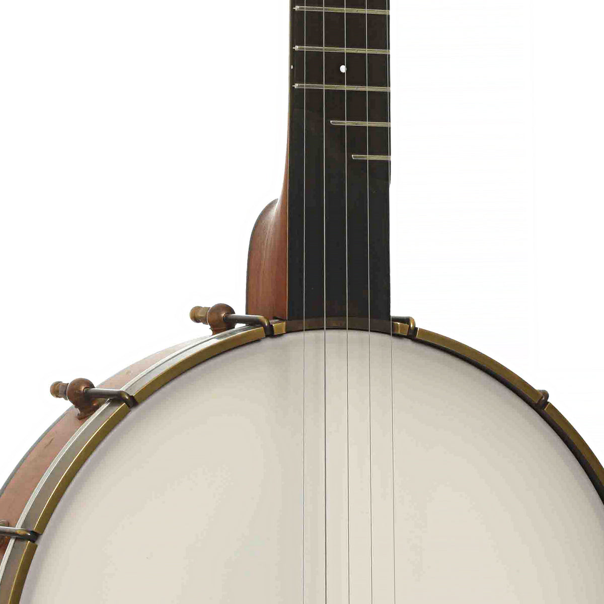 Neck Joint of Ome Tupelo Cherry 12 in. Openback Banjo