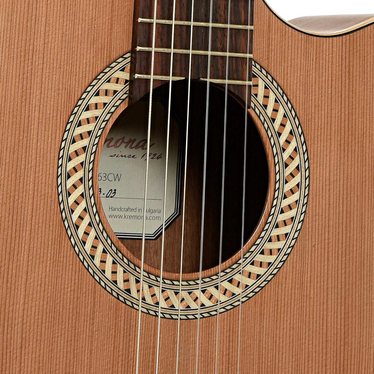Sundhole of Kremona Performer Series Sofia S63CW Classical Guitar 