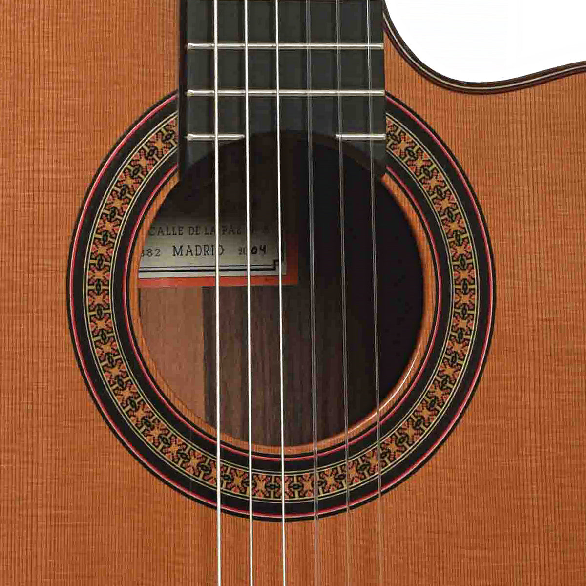 Soundhole of Ramirez 2CWE