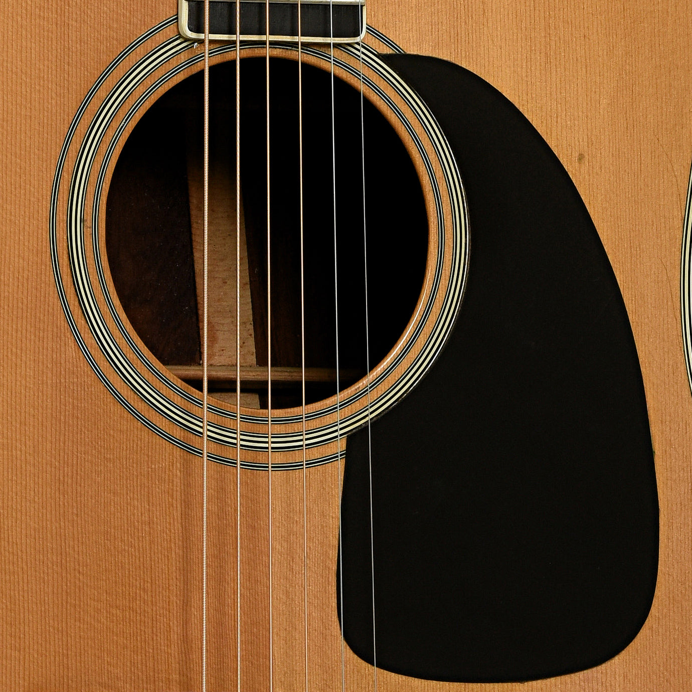 Soundhole of Martin D-35 Acoustic Guitar