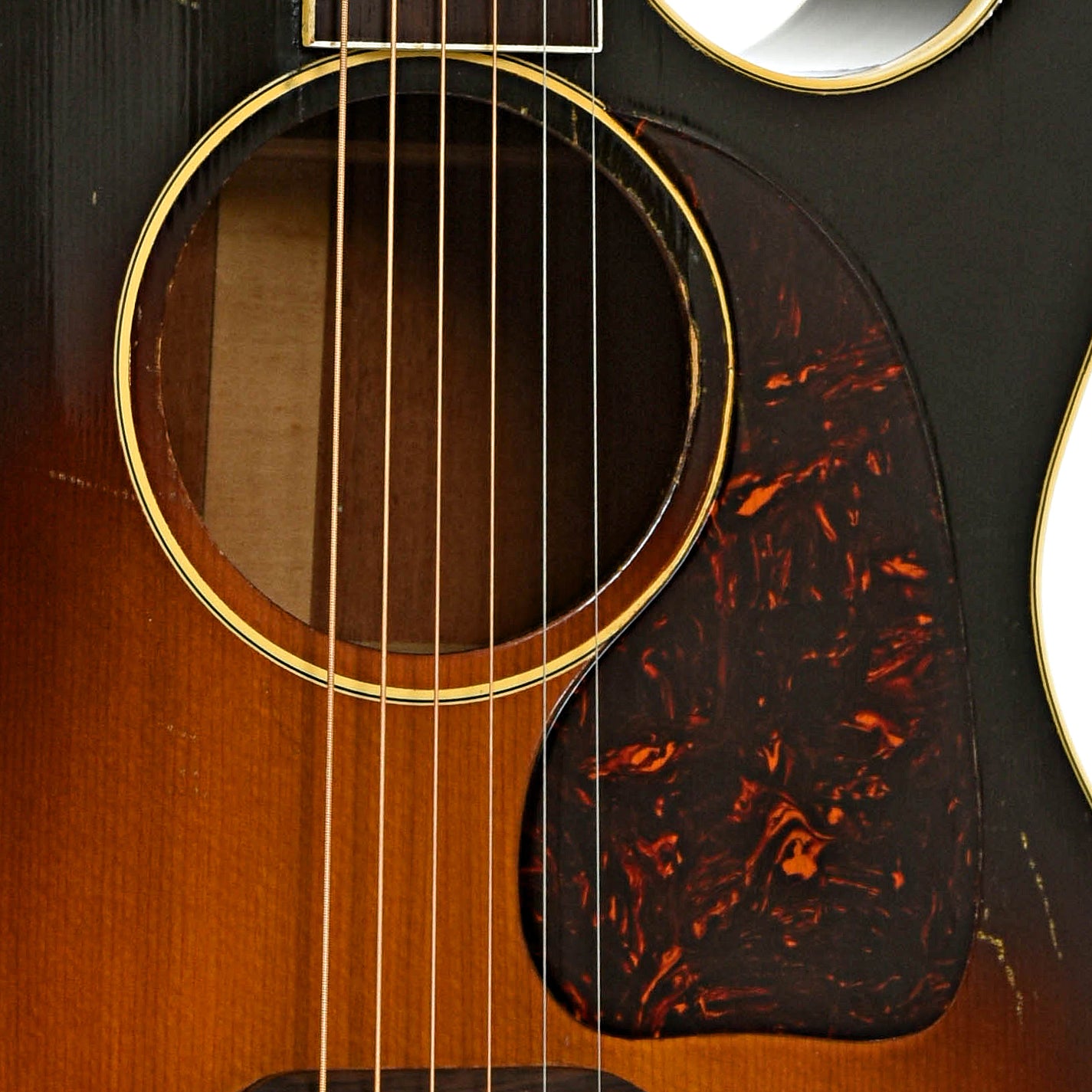 Soundhole of Gibson CF-100 Acoustic Guitar