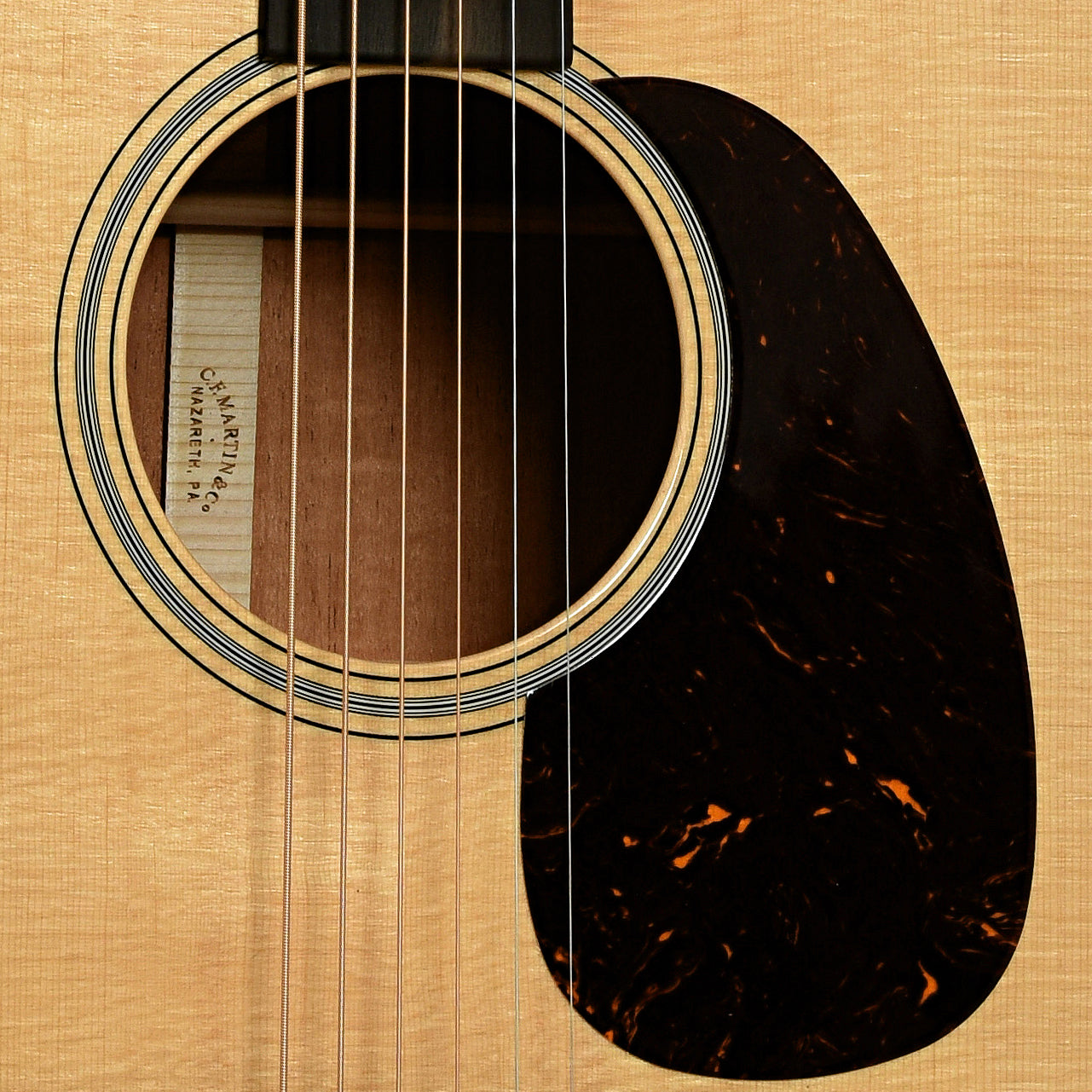 Soundhole of Martin Super D-18 Guitar