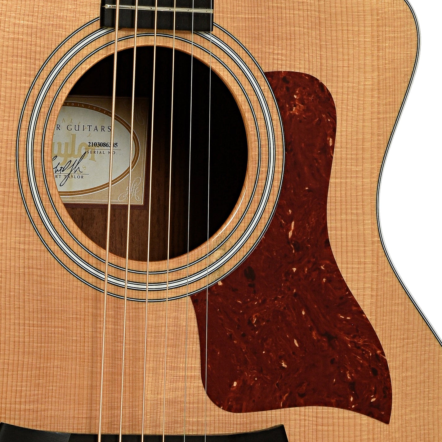 Soundhole of Taylor 214ce Deluxe Acoustic Electric Guitar