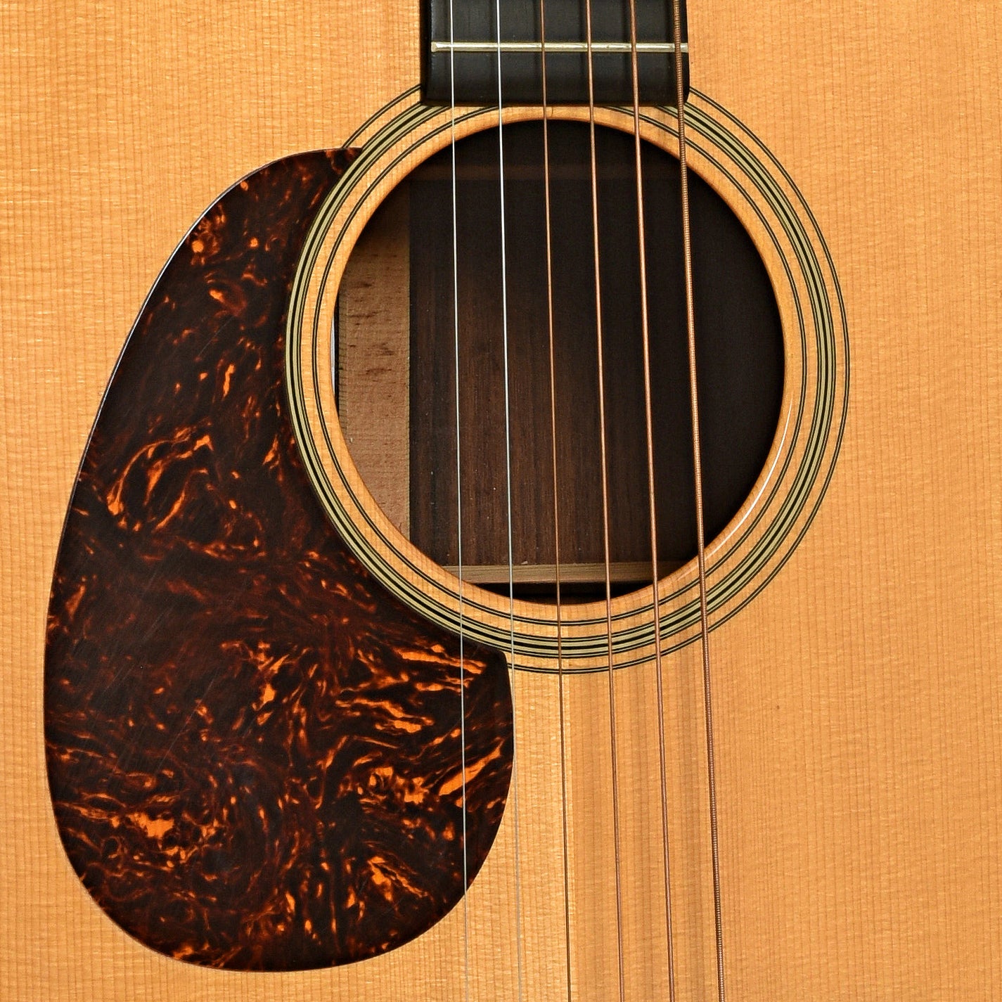 Soundhole of Bourgeois Vintage D LH Acoustic Guitar 