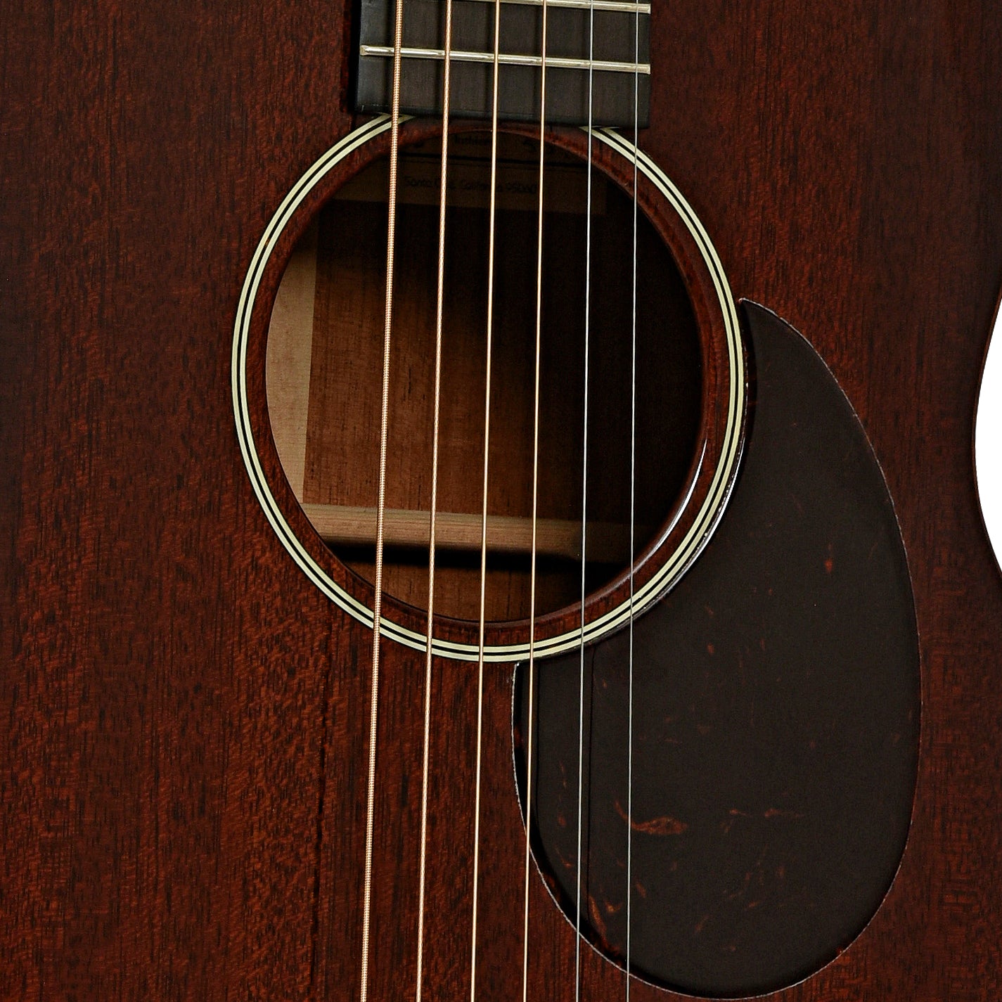 Soundhole of Santa Cruz 00-DE Acoustic Guitar 