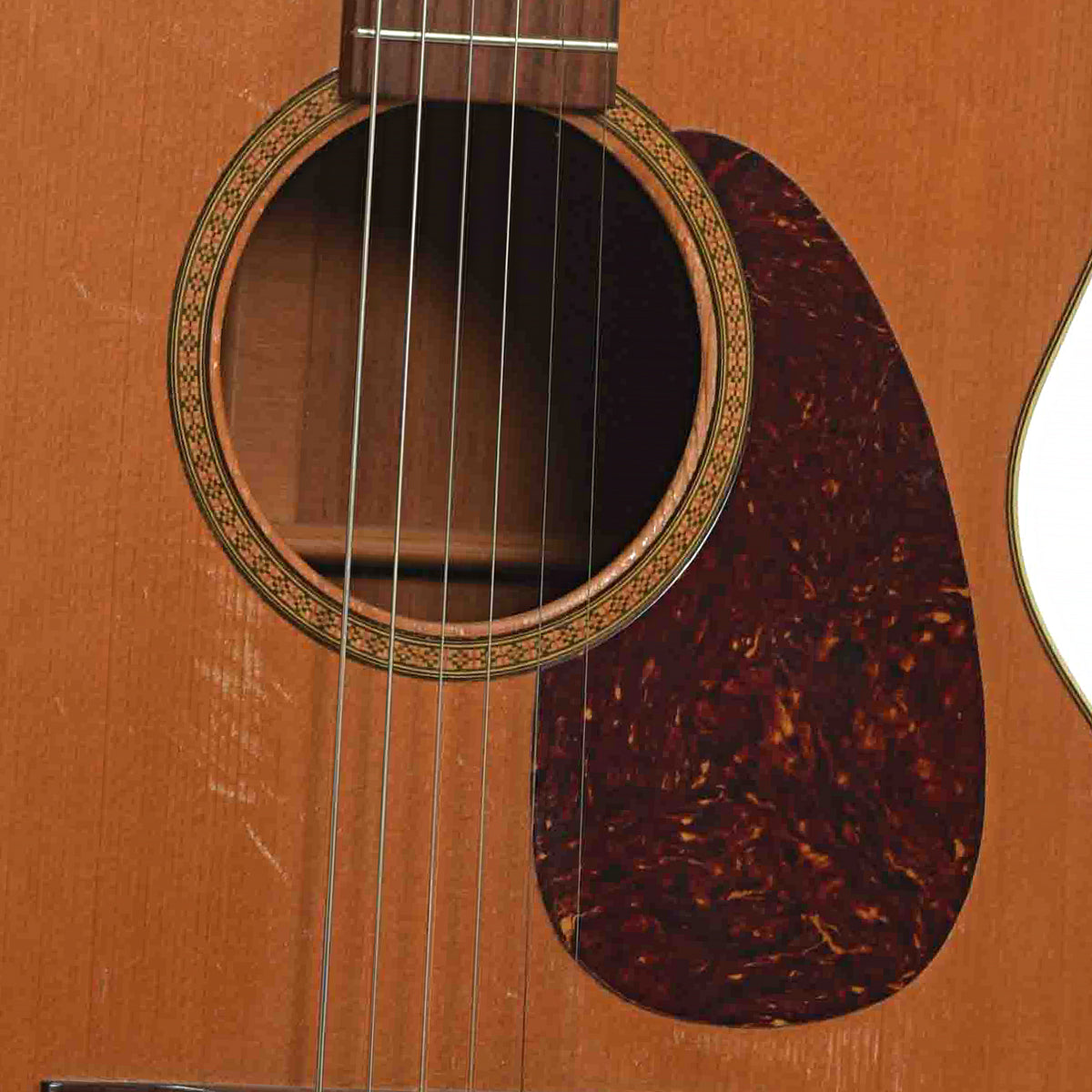 Soundhole of Blue Star 000 Acoustic Guitar