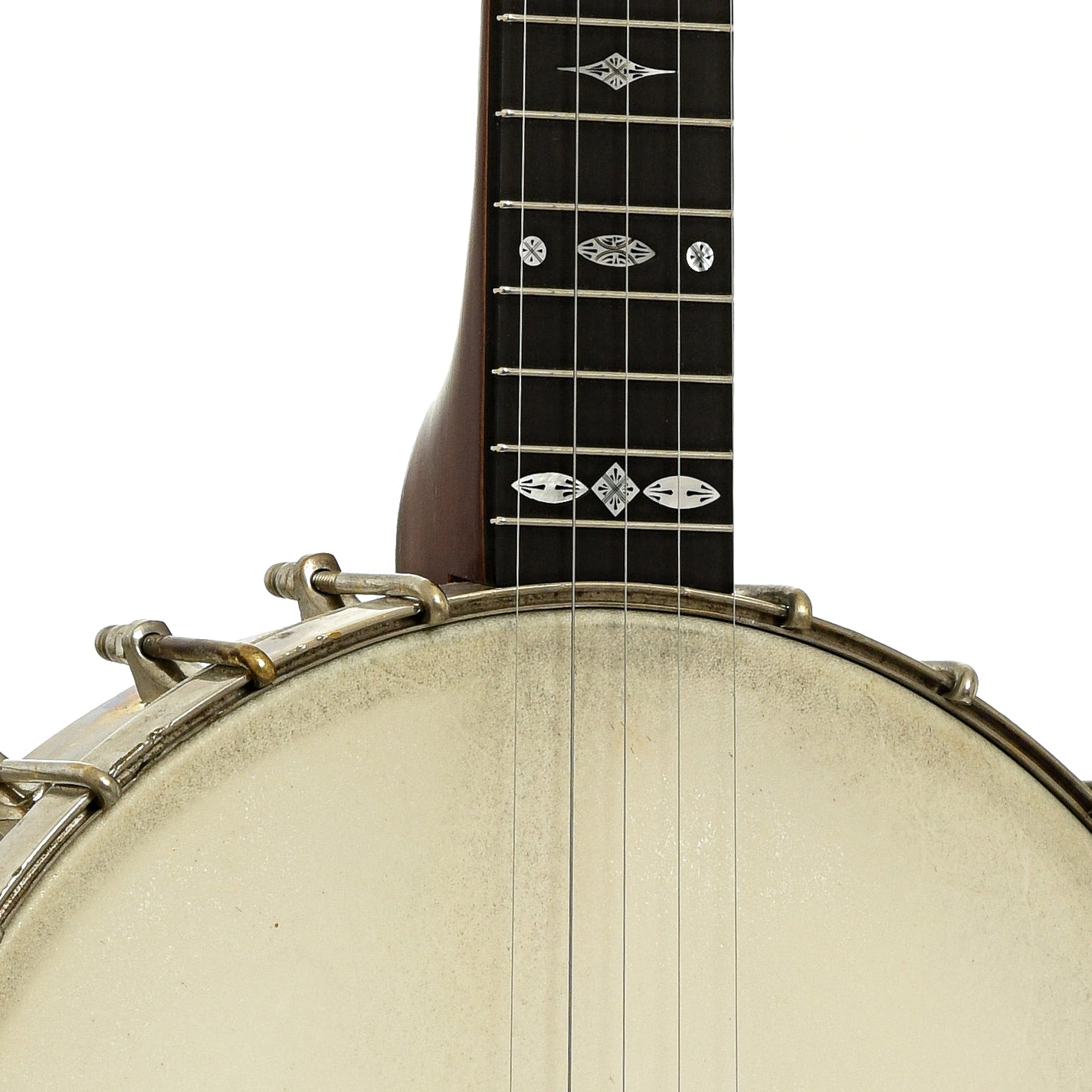 Font neck joint of Fairbanks Senator No.1 Open Back Banjo 