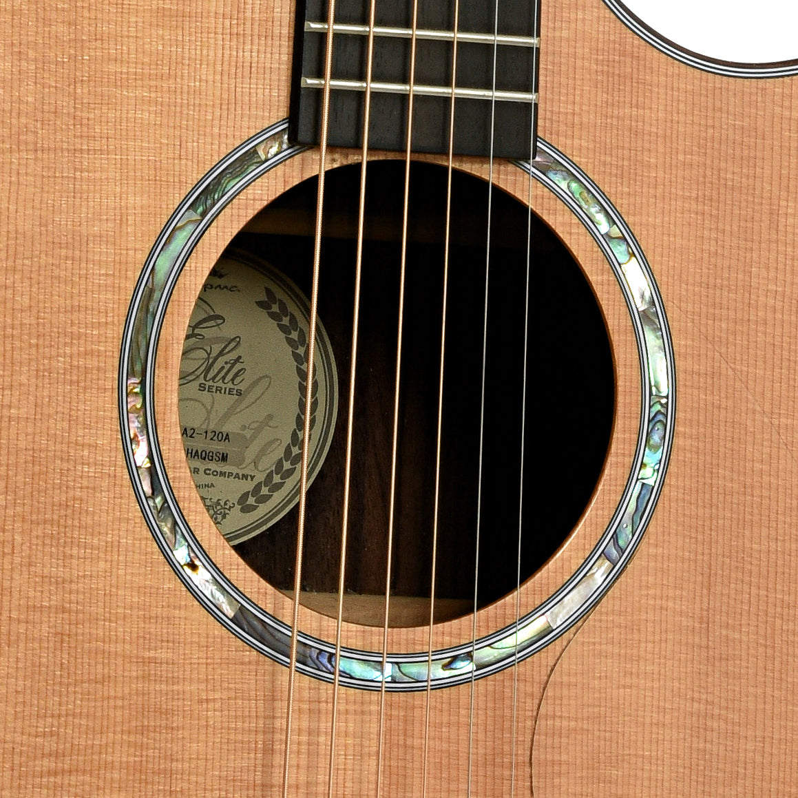 Soundhole of Kepma GA2-120A Acoustic Guitar