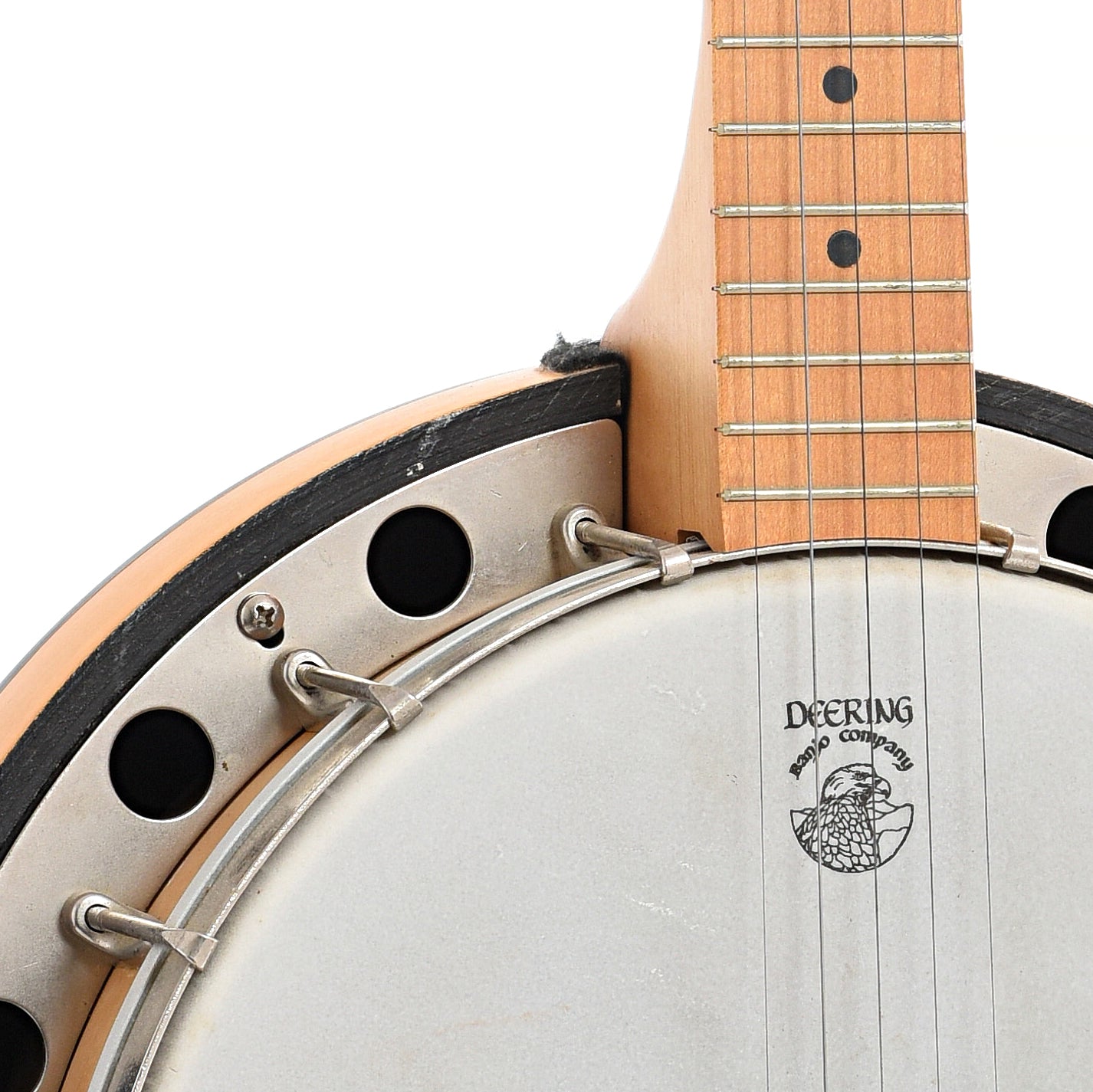 front body and neck join of Deering Goodtime II Special Resonator Banjo (c.2003)