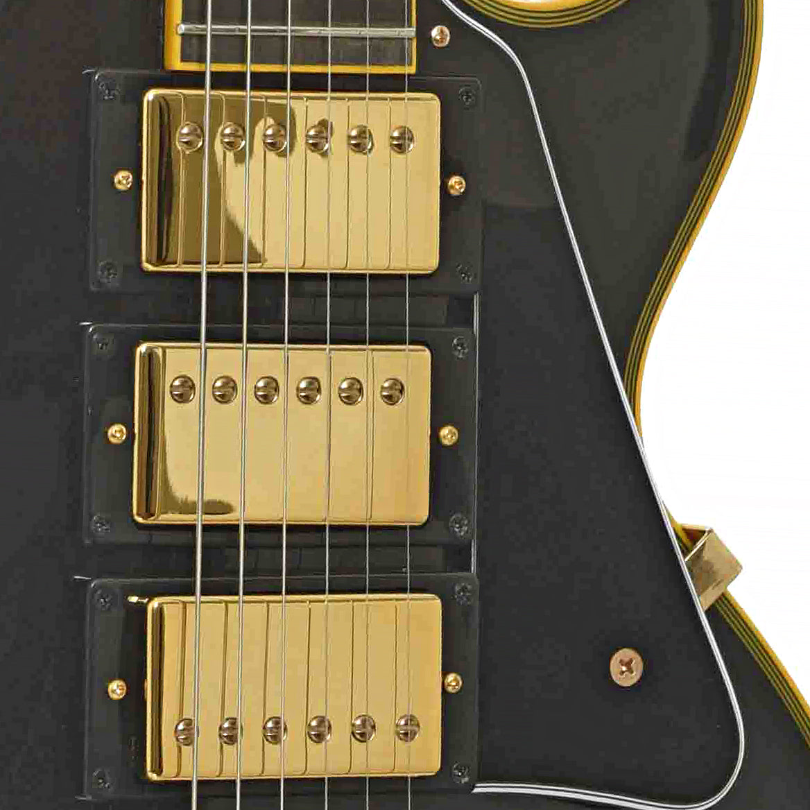 Pickups of Epiphone Joe Bonamassa Black Beauty Les Paul Custom Electric Guitar