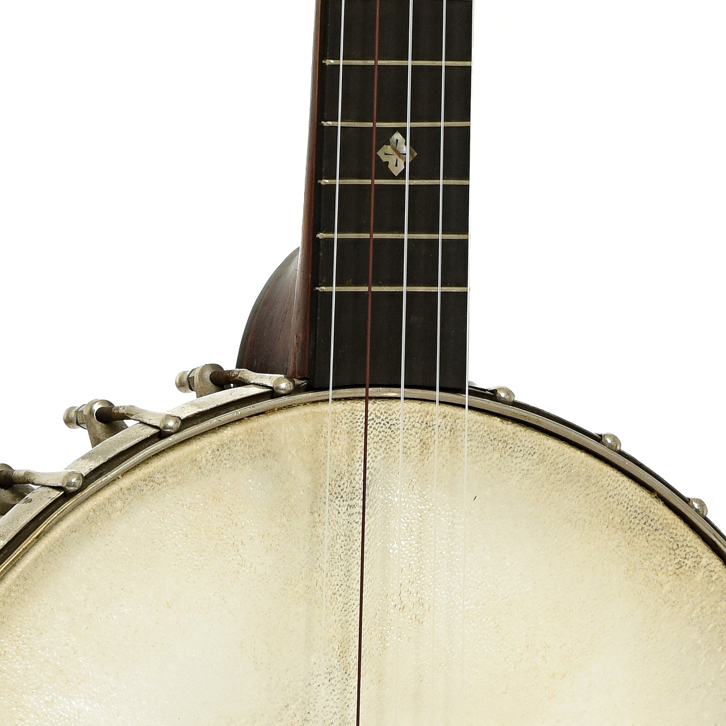 Neck joint of J.E. Quinlan Open Back Banjo 