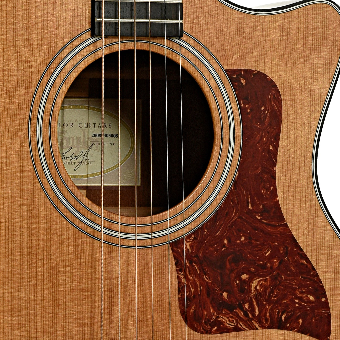 Soundhole of Taylor 314CE Acoustic-Electric Guitar 