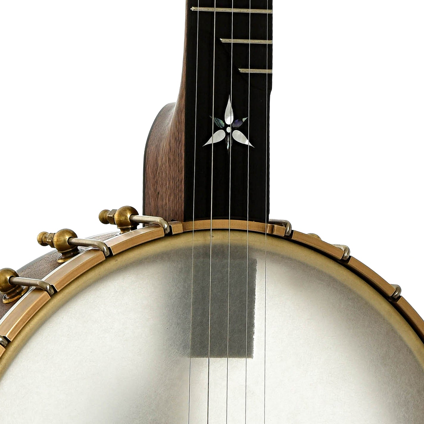 Front neck joint of Ome Juniper 12" Openback Banjo