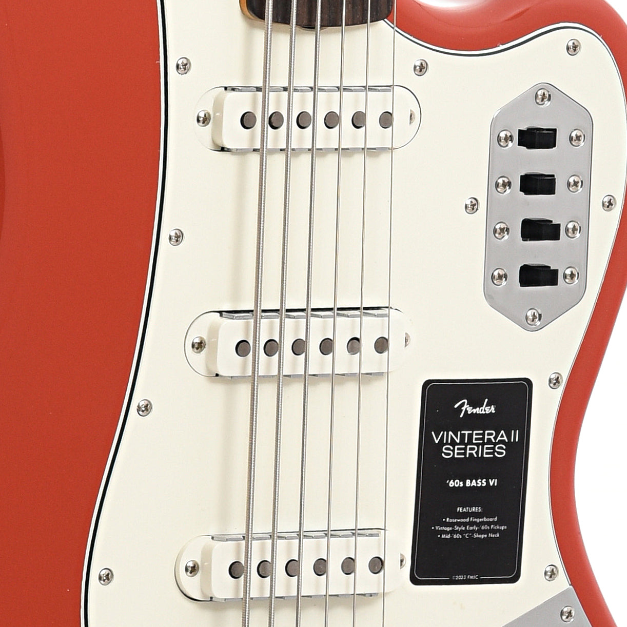 Pickups for Fender Vintera II '60s Bass VI, Fiesta Red