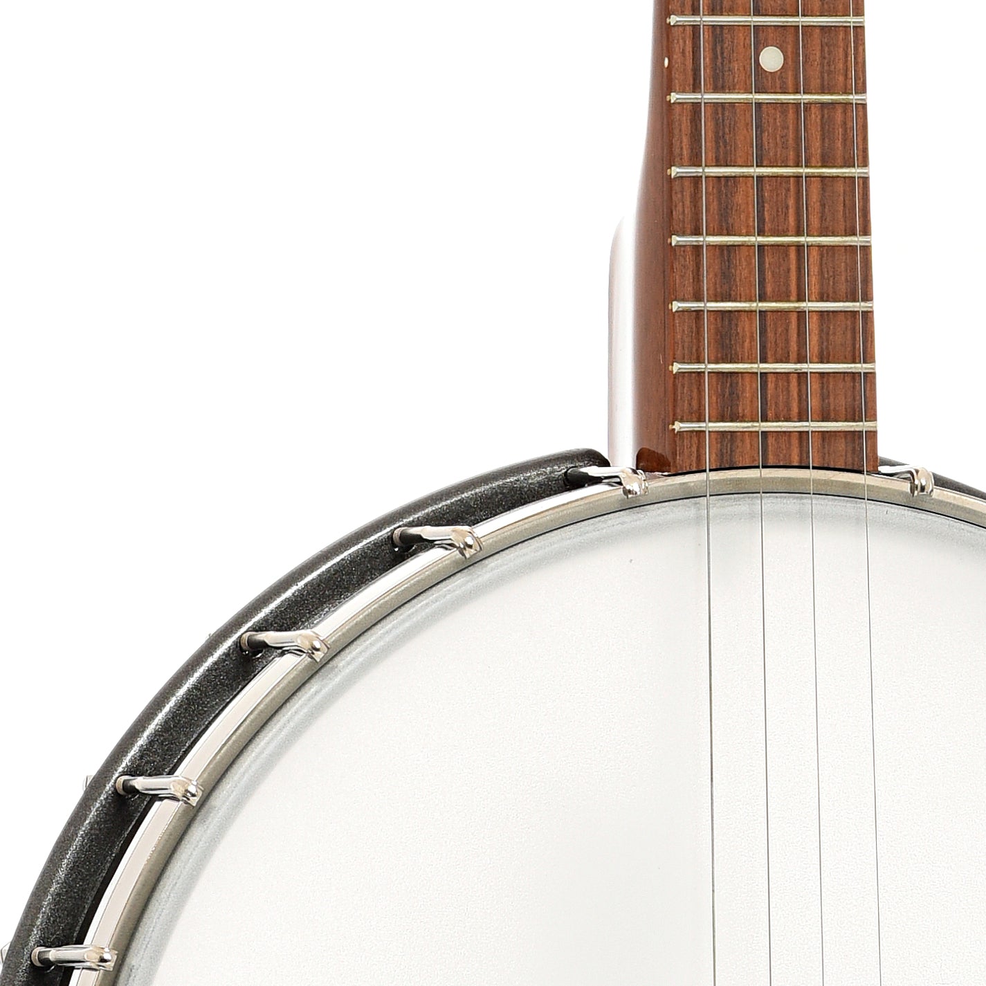 Front body and neck join of Rover RB-20P Plectrum Openback Banjo (recent)