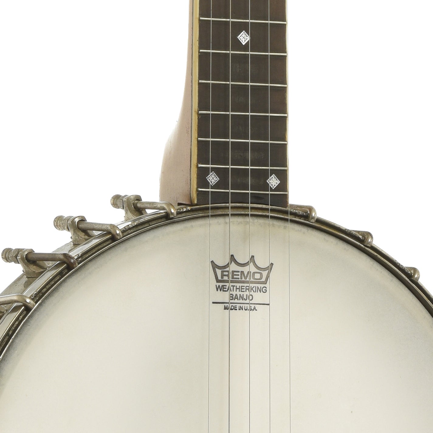 Front neck joint of A.C. Fairbanks Whyte Laydie No.2 Openback Banjo