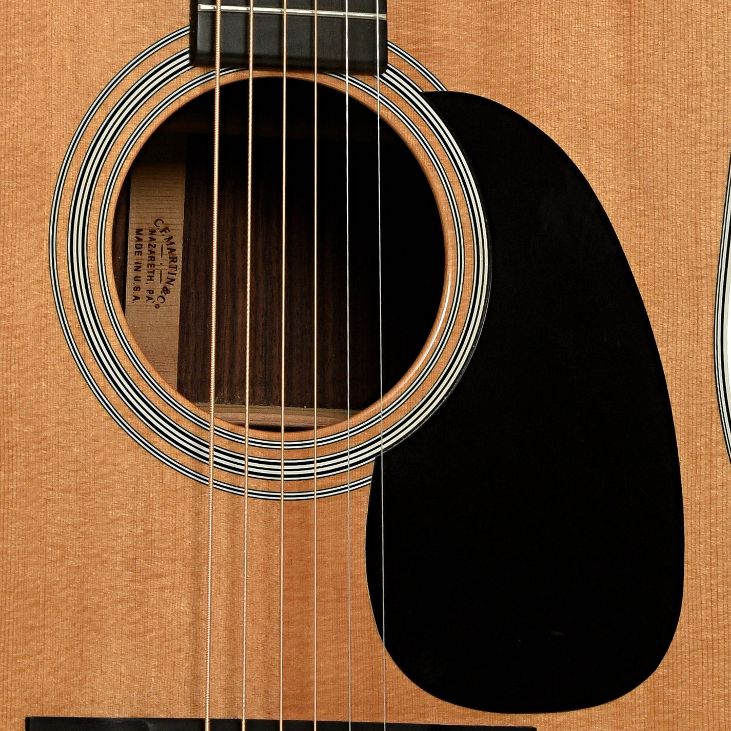 Soundhole of Martin D-28 Acoustic Guitar 
