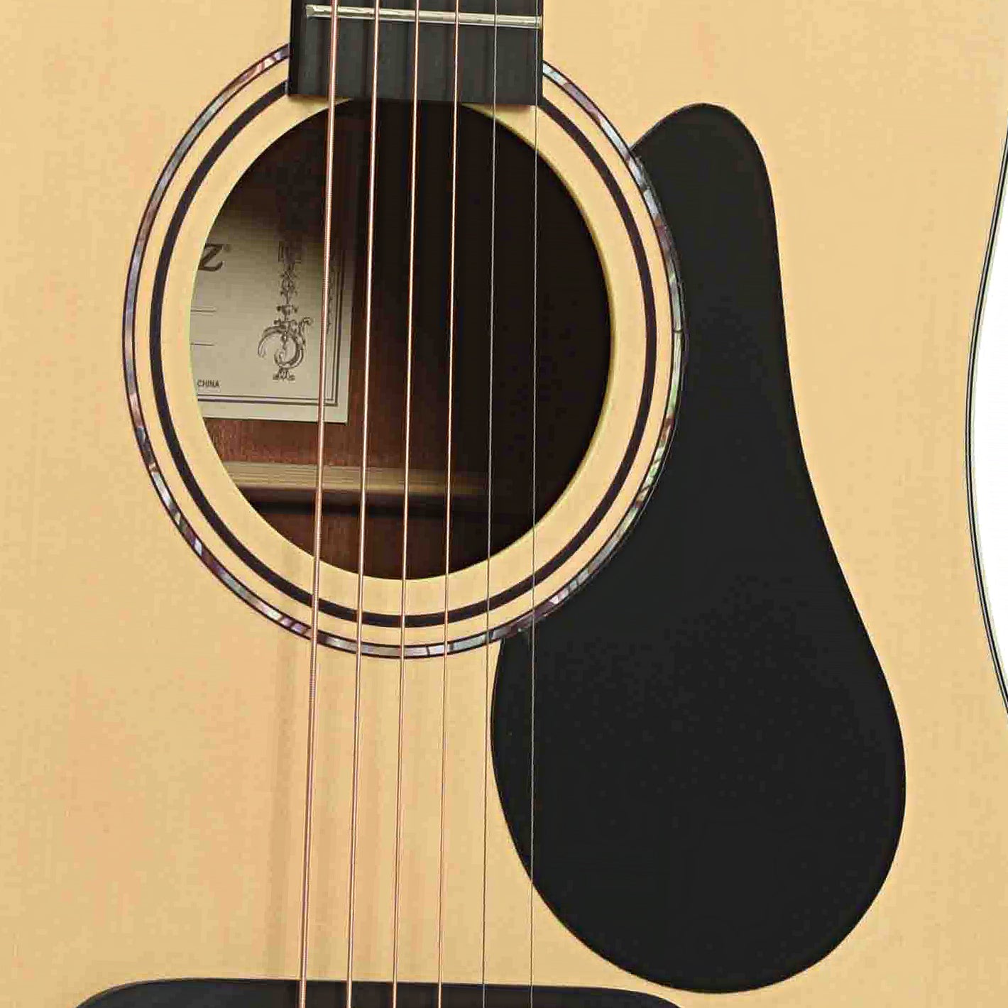 Soundhole of Alvarez RDS26S-AGP Dreadnought Acoustic Starter Pack
