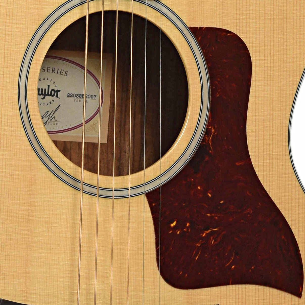 Soundhole of Taylor 214CE Deluxe Acoustic-Electric Guitar 