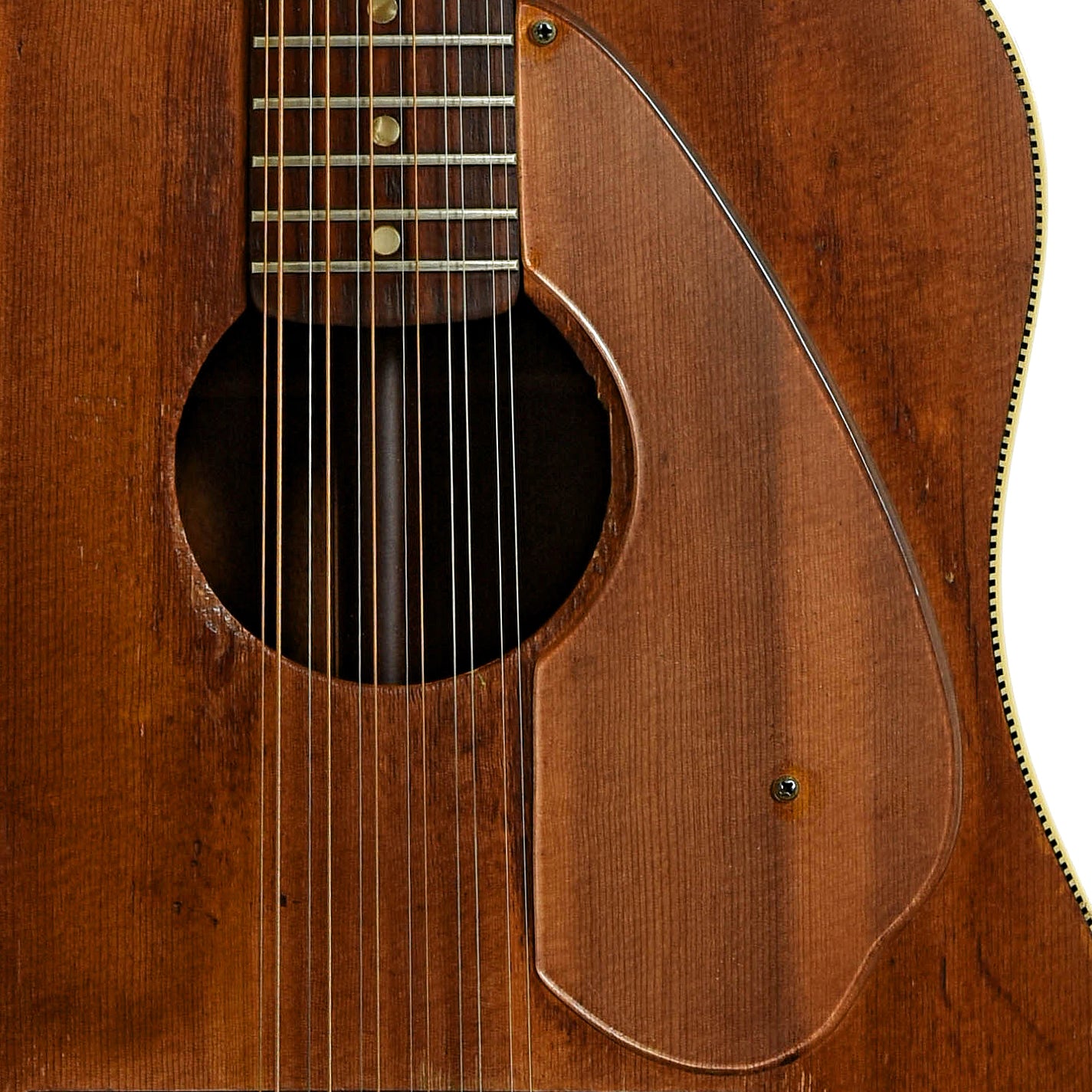 Soundhole of Fender Shenandoah V2 12-String Acoustic Guitar