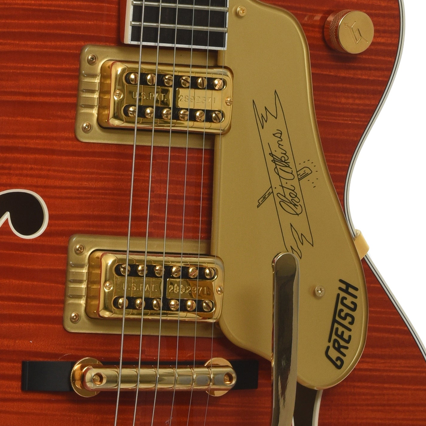 Pickups of Gretsch G6120TFM Players Edition Nashville Hollowbody Electric Guitar