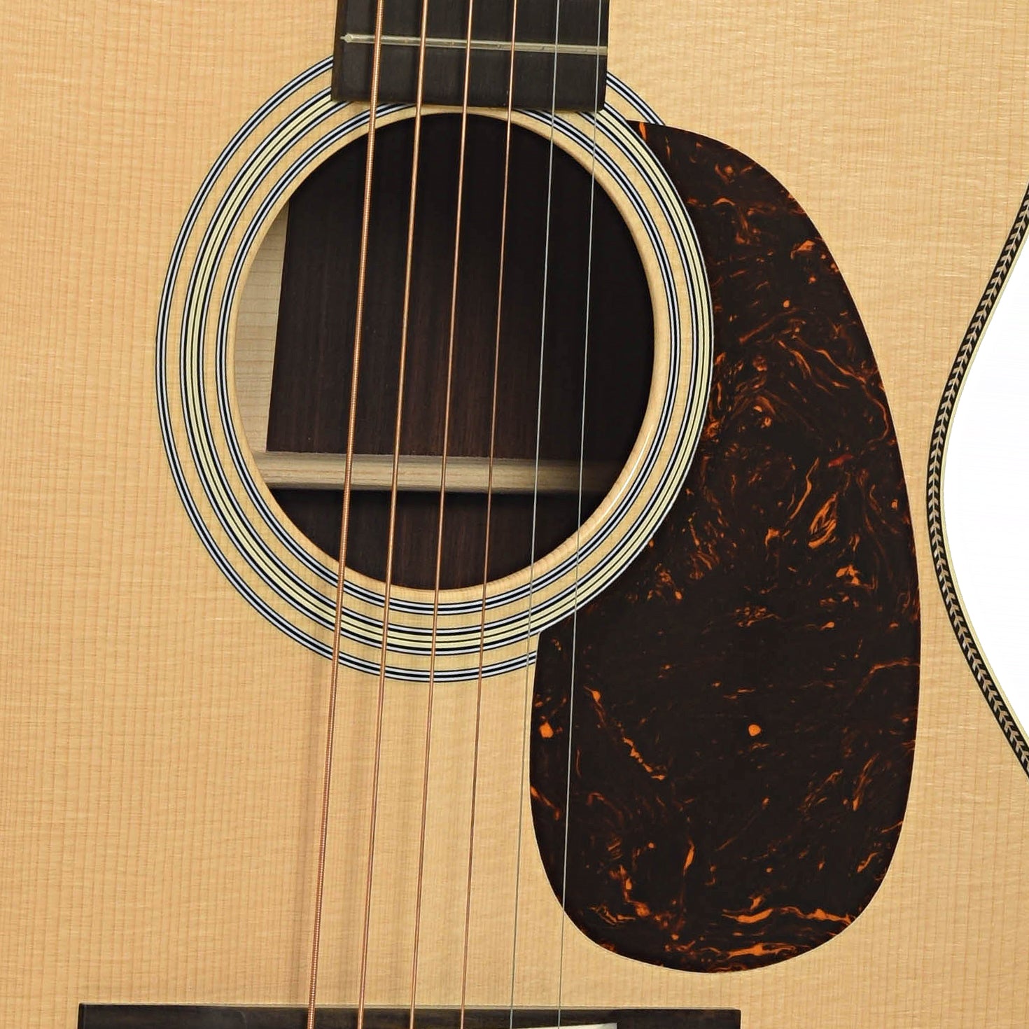 Soundhole of Martin CS 000-28 Authentic 1937 Acoustic Guitar 