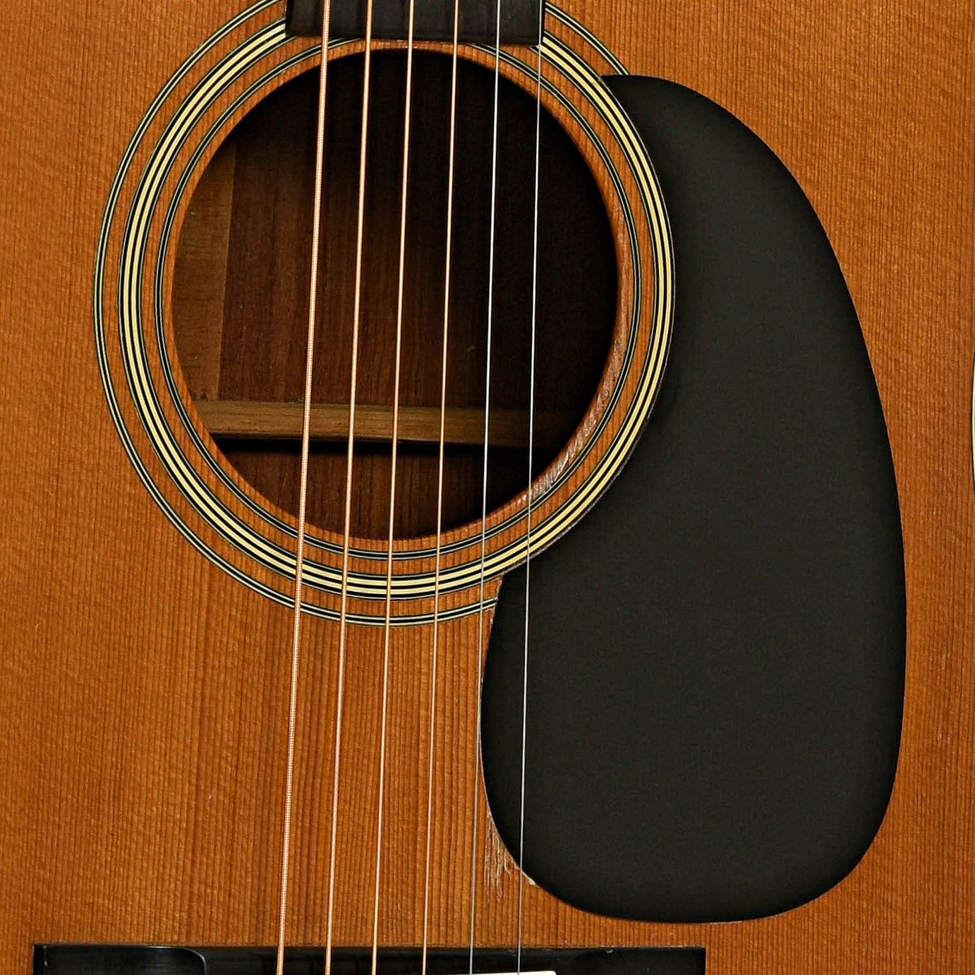 Soundhole of Martin D-28 Acoustic Guitar 