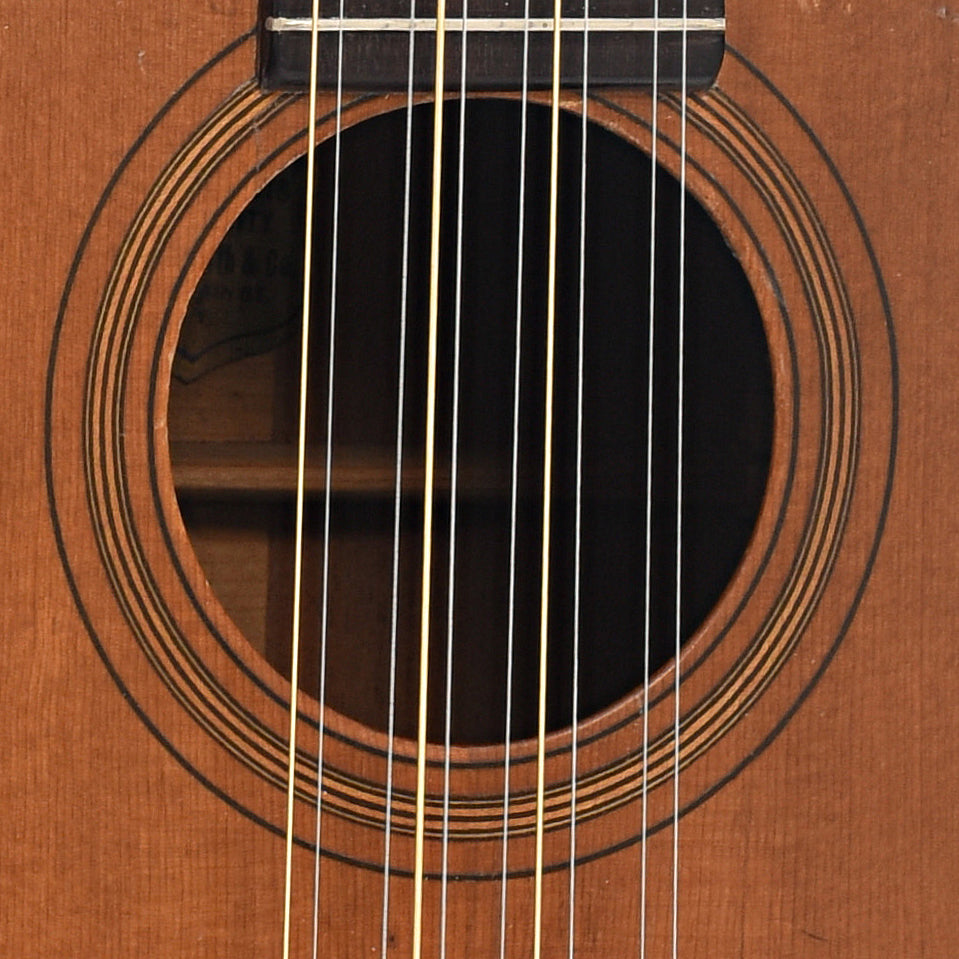 Soundhole of Martin / Smith T-18 Tiple 