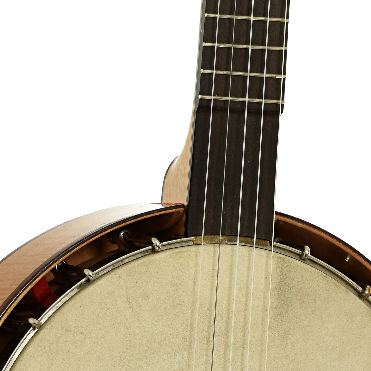 Front neck joint  of Weymann Conversion Open Back Banjo