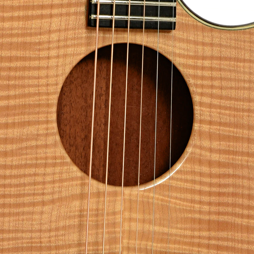 Soundhole of Carvin CC-275 Craig Chaquico Acoustic Guitar 