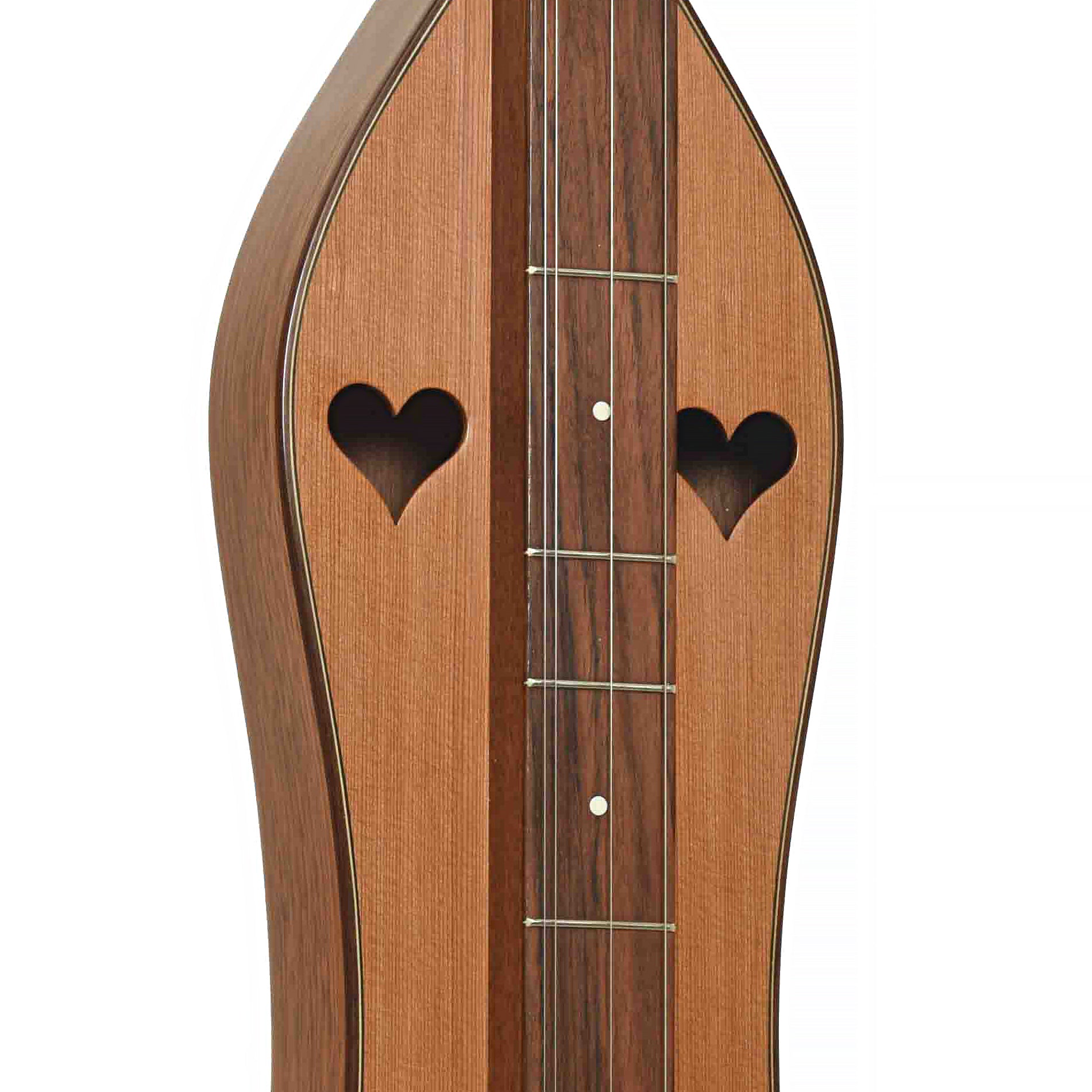 Fretboard of Dennis Dorogi Appalachian Dulcimer 