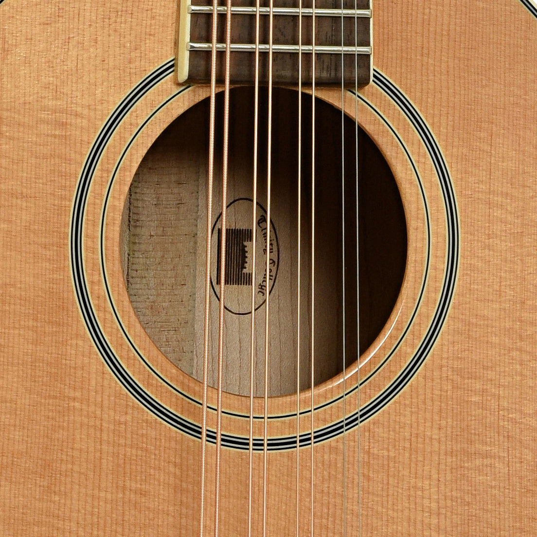 Soundhole of Trinity College TM-325 Octave Mandolin