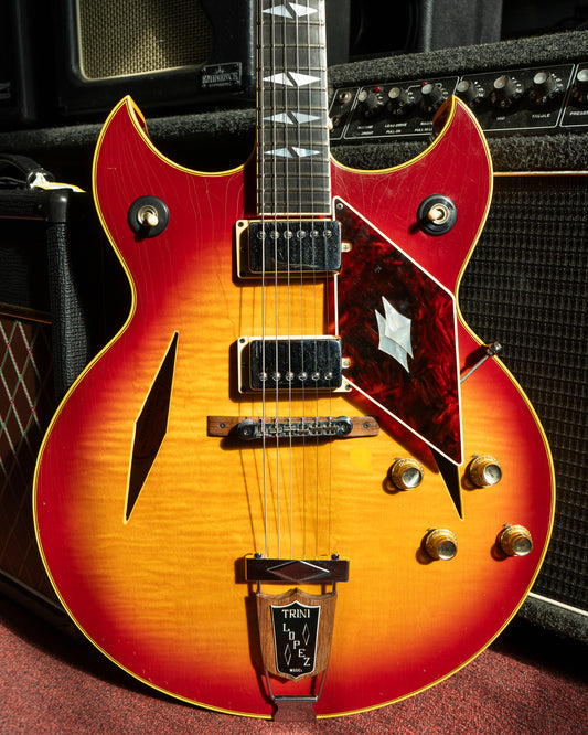 Showroom photo of Gibson Trini Lopez Deluxe Hollowbody Electric Guitar (1967)