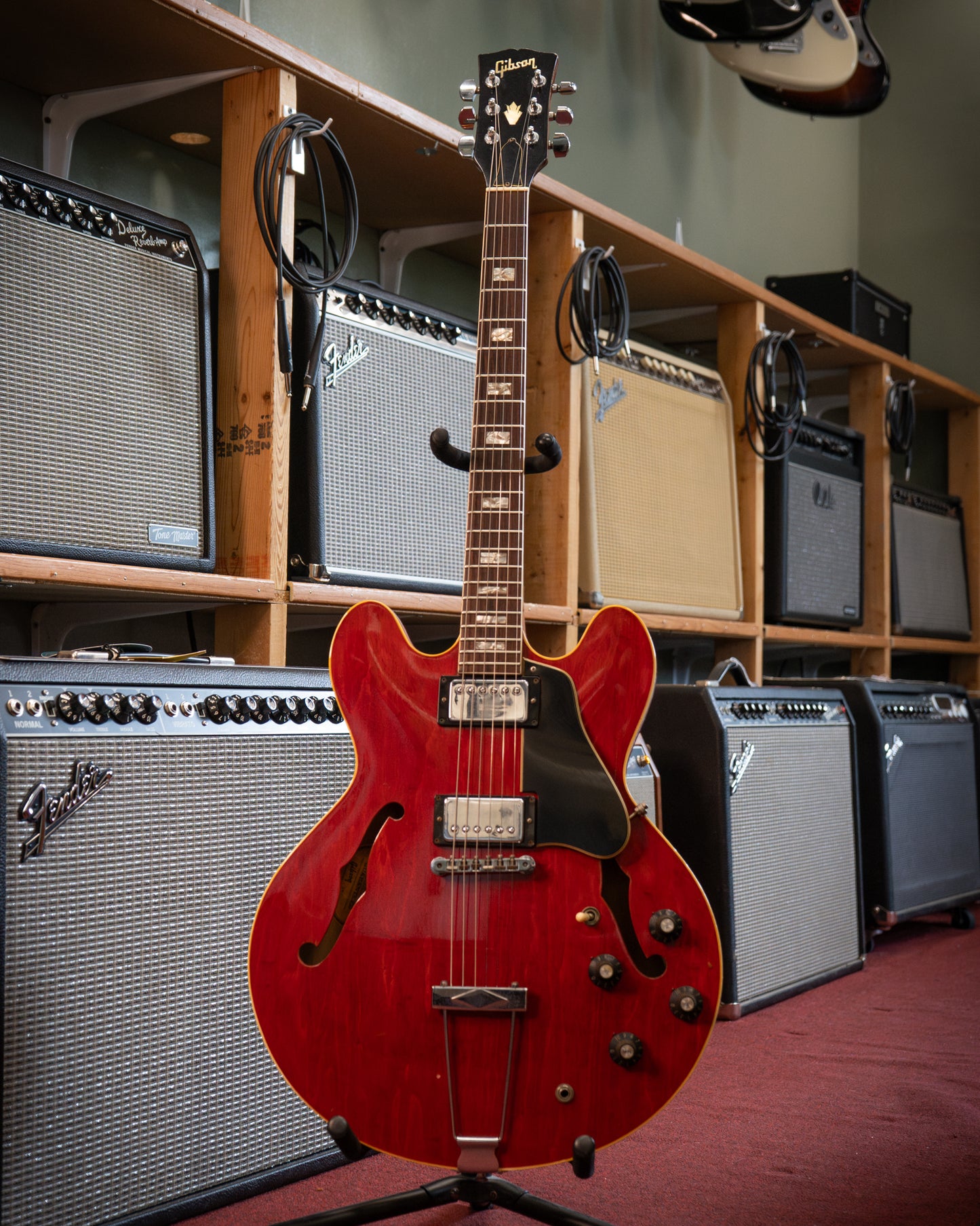 Showroom photo of Gibson ES-335 TDC Hollowbody Electric Guitar (c.1971)