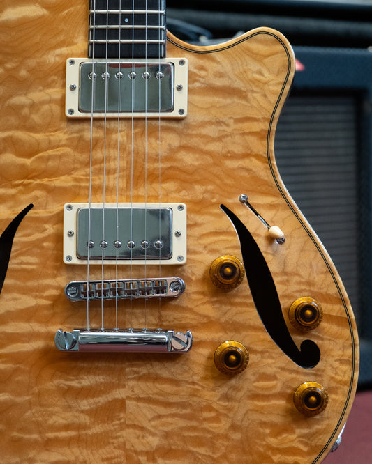 Showroom photo of C.P. Thornton Professional Hollowbody Electric Guitar (c.2011)